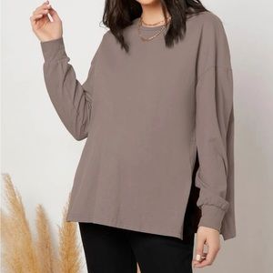 Maternity Casual Split Hem Top